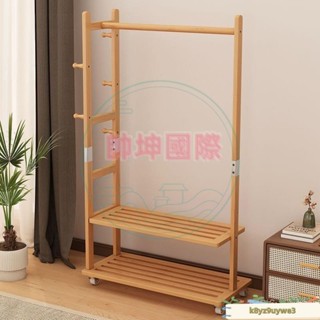 可移動衣架落地立式簡易衣櫃臥室衣服置物架多功能家用收納衣帽架 掛衣架 收納衣帽架 衣帽架 衣櫥 吊衣架