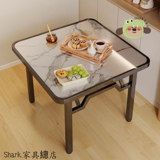 【Shark傢俱】折疊桌家用小戶型餐桌四方桌簡易便攜擺攤桌子摜蛋專用桌小矮方桌
