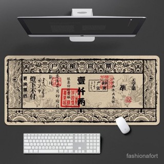 📣📣現24H出庫【2.7萬人好評】超大號銀票創意滑鼠墊原創文字筆記本電腦鍵盤墊辦公學習桌墊男女【Freebang優選】