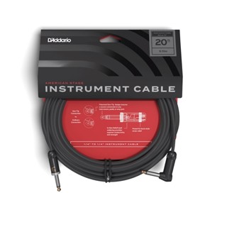 DAddario 樂器導線 Planet Waves American Stage系列 1直1L 20呎【他,在旅行】