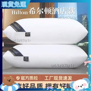 優惠新品 可水洗枕芯一對裝送枕套羽絲絨枕頭五星級酒店成人家用 民宿枕芯 飯店枕芯 枕頭 羽絲絨枕芯 防蟎抗菌 P24D