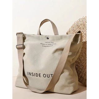 Bag House👜 帆布複古斜挎包男女衕款手提包通懃包學生上課包單肩包大容量揹包 男生包包