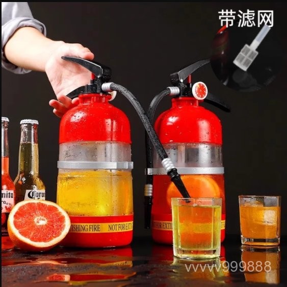 滅火器水壺 滅火器 趣味水壺 網紅滅火器飲料桶奶茶杯水壺創意飲料瓶滅火器酒炮水杯消防栓杯子 分酒器 水壺 造型水杯 OG