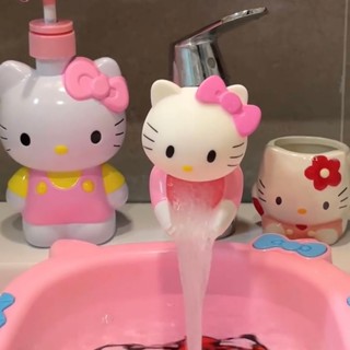 水龍頭裝飾 防濺水 可愛hellokitty水龍頭延伸器衛生間卡通兒童防濺水延長器廚房家用 星光精品1