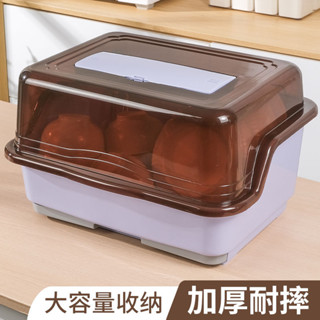 【臺灣出貨】破損補寄 ✨裝碗筷收納盒特大碗櫃塑膠帶蓋廚房放碗碟瀝水架餐具收納箱置物架