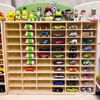 【🔥熱銷爆品】閤金小汽車模型收納架展示櫃墻寶寶玩具tomica多美卡風火輪置物盒