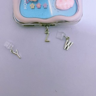 悠遊3C 原創diy字母手機防塵塞充電堵頭蘋果type-c手機掛件飾品禮物