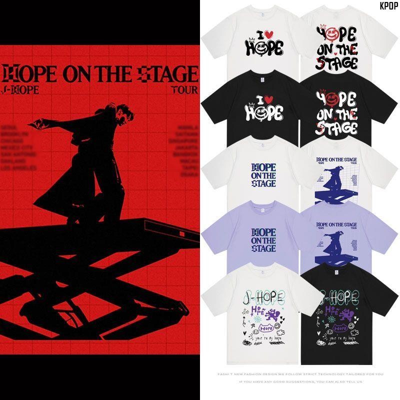 KPOP 防彈少年團鄭號錫演唱會HOPE ON THE STAGE周邊J-HOPE同款短袖T恤
