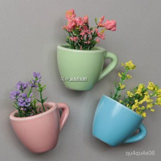 📣24H限時爆品促銷📣迷你立體植物花卉盆栽冰箱貼磁貼留言貼側麵裝飾磁力貼吸磁石 VBHL