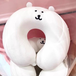 可愛旅行枕🎗 自嘲熊記憶棉U型枕可愛護頸午睡枕u形枕頭飛機旅行睡覺毛絨女
