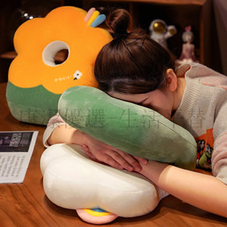 下殺價 午睡枕 趴睡枕 不壓手 趴趴枕 四季款花朵 雙麵辦公室枕 午睡神器 學生兒童趴睡手枕 女生睡覺抱枕