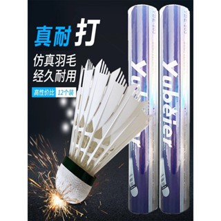 【免 運 費】尼龍羽毛球耐打臺縴防風訓練室外鵝毛塑膠抗擊穩定飛行羽毛球用品
