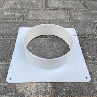 【熱賣】塑膠方轉圓接頭pvc法蘭接頭轉換口出風口移動空調方形風機排風口