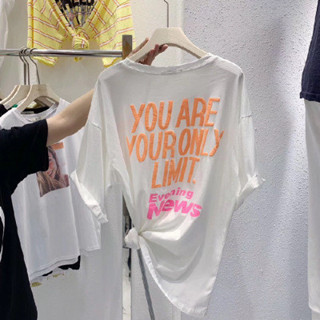 ✨隔日到店&嚴選品質✨ins短袖T恤女夏季2025新款韓版寬鬆休閒百搭立體髮泡字母半袖上衣