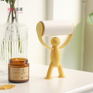 🔸美牧優選🔸60撕居家創意可立式粘毛器 可撕式滾筒氈滾刷 粘毛沾毛神器 除毛衣服去黏毛刷 衣物卷紙吸塵器
