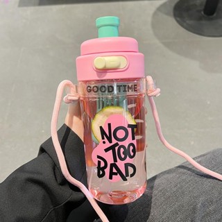 小獺✨750ml水杯 提手咖啡隨行吸管杯 透明飲料果汁珍奶杯 隨身環保大象杯 茶水分離泡茶杯 女高顏值大容量耐高溫