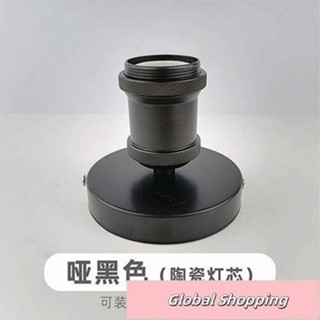 蝦皮熱賣🔅復古工業吸頂燈座 E27螺口陶瓷燈頭酒吧工程明裝燈泡底座燈具配件