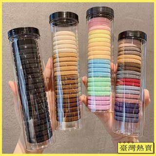 💯臺灣出貨💯無接縫髮圈高彈力皮筋成人紮頭髮加粗髮繩女綁髮韓國簡約頭繩飾品