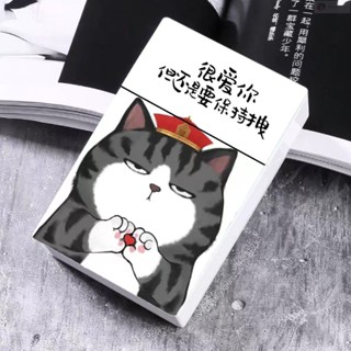 送男友送閨蜜送朋友🔥禮物 吾皇貓炫酷圖案翻蓋式塑膠20支粗款煙盒,卡片收納盒個性創意禮物