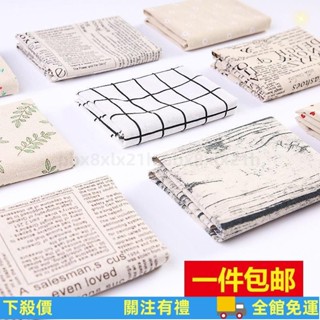 🔥臺灣免運🔥 【店鋪熱銷】ins北歐桌布格子餐巾桌墊拍照道具背景布木紋布美食攝影擺拍裝飾 UX2O