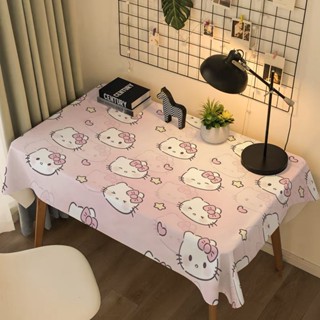 HelloKitty周邊桌布卡通可愛少女心宿舍臥室書桌防塵布茶幾餐桌布
