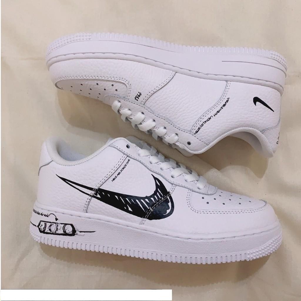 Nike Air Force 1 Low 'Sketch - Black' 手繪 彩繪 塗鴉 黑白 CW7581-101