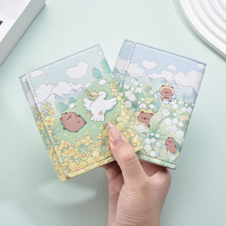 臺灣發貨 卡包 短錢包 卡通錢包 零錢包 三折錢包女小眾個性高階感可愛卡通小零錢包學生短款折疊皮夾卡包