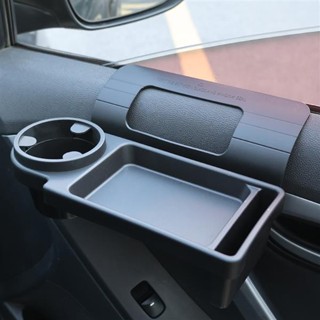 汽車側門窗手機槽 - 帶杯架的收納盒 - 懸掛式儲物架 - 多功能、方便、黑色 - 汽車內飾配件