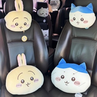 汽車頸枕 護頸枕 車載車用枕頭 記憶棉車用側靠枕 日系可愛吉伊卡哇萌物小八烏薩奇四季汽車頭枕車用頸枕車飾用品 枕頭