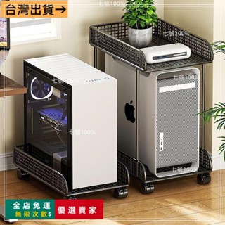 臺灣出貨🔥主機架 電腦主機架 式電腦主機託架 移動底座 主機移動託架 移動託架 移動式電腦主機架 電腦架桌下式電腦主機