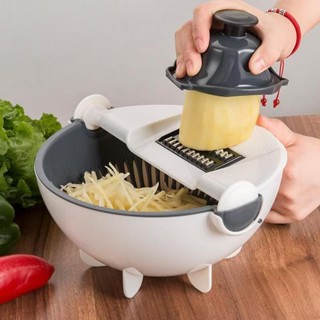 【夏上新】多功能切菜廚房神器瀝水切絲切片刨絲器擦絲土豆絲絲器擦絲器