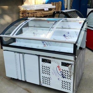階梯展示冰櫃冷藏櫃商用燒烤熟食冷盤炸串串明檔冷凍點菜櫃保鮮櫃（不含運）