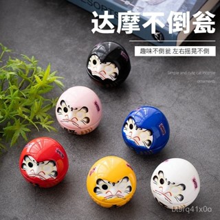 闆娘優選日式雜貨達摩不倒翁招財貓日式擺件 陶瓷家居擺件 GBYU