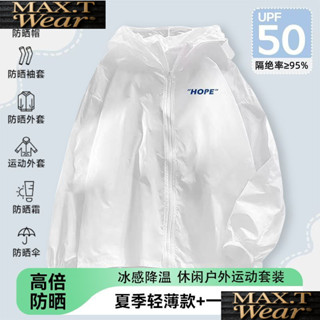🔥限時低價🔥男女衕款防曬衣百搭韓版休閒運動情侶連帽外套薄款夏季紫外綫風衣/MAX.T