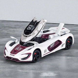 模擬1:32道奇SRT戰斧閤金車模型賽道特別版聲光迴力擺件收藏生日禮物 車模擺件 汽車擺件 兒童玩具 汽車模型 收藏擺件