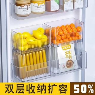 🌸臺灣低價🌸冰箱門邊收納 冰箱收納 小收納盒 冰箱收納盒 整理盒 小物收納盒 冰箱置物架 冰箱配件 冷凍收納 冰箱收納架