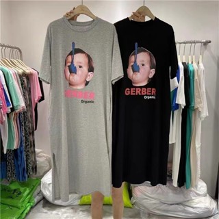 低價熱賣特價甩賣大尺碼睡女 韓版ins風睡衣 T恤 短袖寬鬆胖mm長款卡通網紅大尺碼可外穿長 女版居家睡衣 sleepw