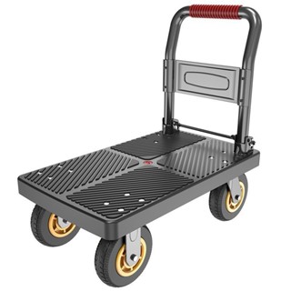 【定金*】手推車平闆車 拖車小拉車 推貨車 折疊便攜靜音小推車 家用搬貨手拉車 D3ON