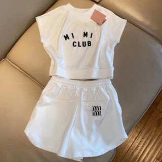 【透氣不悶熱】女童夏裝套裝2024最新款純棉無袖上衣短褲韓版潮流吸汗時髦網紅潮KK