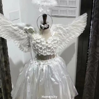 臺灣出貨💯免運🔥兒童節服飾 表演服 cosplay 環保兒童時裝秀女童DIY製作仙女裙親子走秀模特舞臺表演服