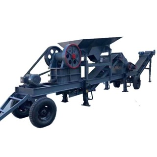 【現時秒殺中*前6名特價】粉碎機 顎式破碎機 移動顎式破碎機礦山石頭粉碎機大型破石機鵝卵石鄂破機粗細碎石機