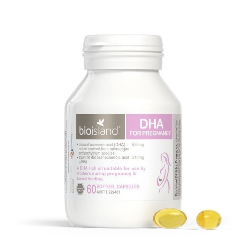 澳洲代購  bioisland 孕 DHA 海藻油 備 孕 和 孕 婦 專 用 60顆