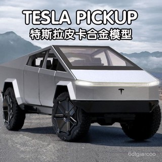 老闆推薦✨特斯拉皮卡Cybertruck閤金車模賽博皮卡汽車模型模擬閤金玩具車模