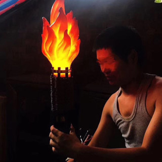 廠商 秒殺商品%溶洞專用異形燈 防水火把燈 樹脂火把火焰燈 模擬火焰 模擬火把 模擬火焰燈 模擬燈 火把燈 火焰燈