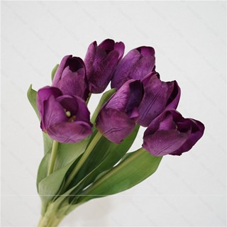 滿399發貨luvu推薦ins韓式仿真花束手感保濕鬱金香家居裝飾花攝影道具民宿高階擺花