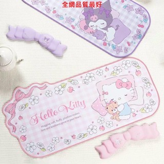 🔥新店優惠🔥三麗鷗庫洛米超大號桌墊防滑防水加厚HelloKitty電腦墊鍵盤皮革滑鼠墊熱賣