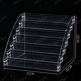 ❀階梯展示架❀ 咕卡 展示架 亞克力 置物架 手賬貼紙立牌手辦收納盒透明多層階梯式✨百寶袋