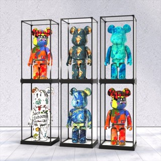 【盒子行動】 亞克力透明展示盒 適用bearbrick積木熊暴力熊 手辦收納 防塵罩子