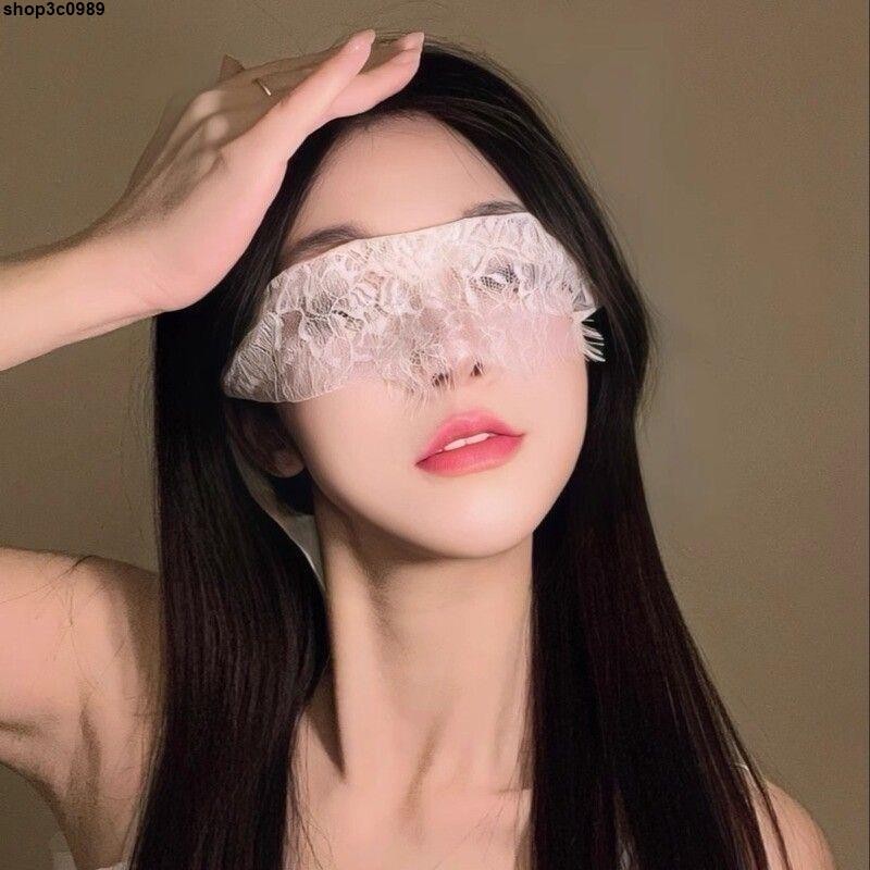 【面罩】蕾絲面紗罩 矇眼紗罩奇怪教母 纯欲性感黑色蕾丝眼罩禁欲系面纱氛围感蒙眼面罩装饰品