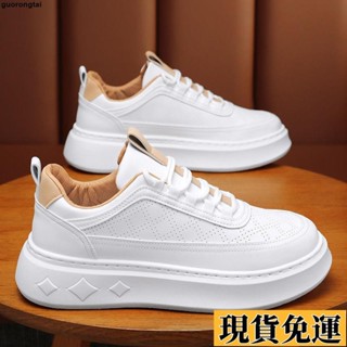 💞低價免運💞春季男鞋新款透氣小白鞋子男韓版潮流百搭厚底運動鞋休閑板鞋潮鞋